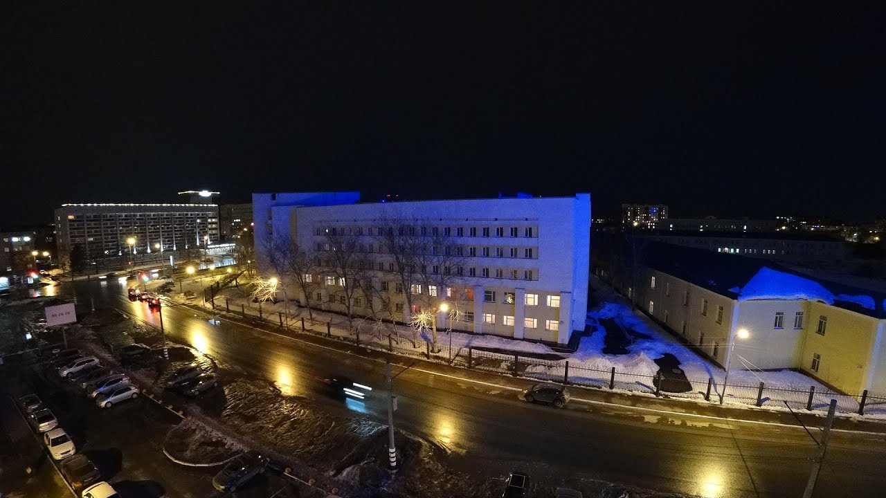Вечерний Оренбург, ул. Краснознаменная – таймлапс / Evening Orenburg – timelapse