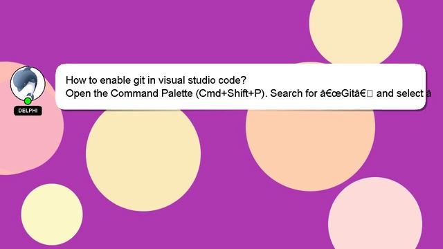 How to enable git in visual studio code? смотреть онлайн