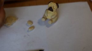 Как Слепить Мопса/ Miniature Pug /Sculpting A Polymer Clay Pug