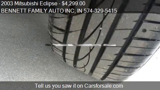 2003 Mitsubishi Eclipse for sale in Osceola, IN 46561 at the смотреть онлайн