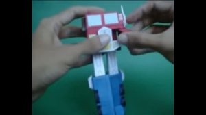 Оптимус прайм из бумаги