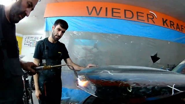 Maserati Ghibli The front end repair Ремонт переда. смотреть онлайн