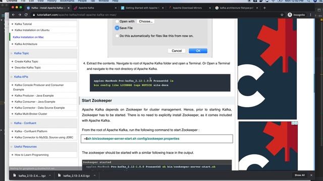 Installing apache kafka in Mac OS смотреть онлайн