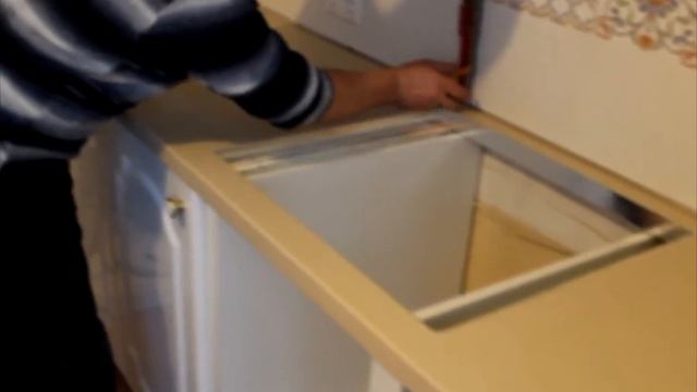 Установка столешницы из камня. Наша работа.