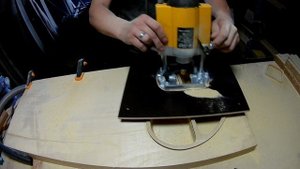 Менажница ""Сердце"" Ручным фрезером, древесина Абаши