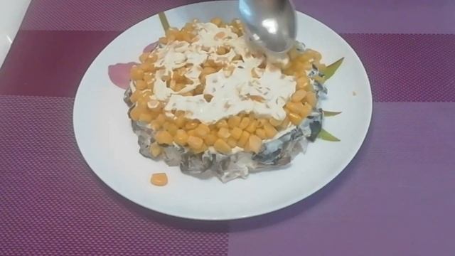 ЭТОТ САЛАТ УКРАШЕНИЕ СТОЛА. САЛАТ ХРИЗАНТЕМА С КУРИЦЕЙ И ЧИПСАМИ. SALAD WITH CHICKEN AND CHIPS