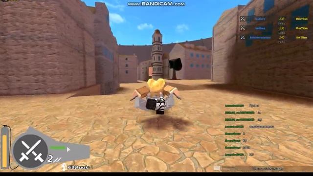 Титаны напали на наш город!!!!Атака Титанов/Attack On Titan Roblox смотреть онлайн