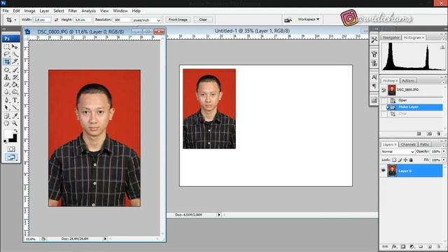 Tips Edit Foto Pas Photo "actions 1 detik" Photoshop CS3 смотреть онлайн