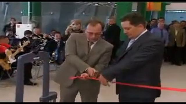 Opening of O'key market in the Industrial Park "Dega Cluster Noginsk"  .avi смотреть онлайн
