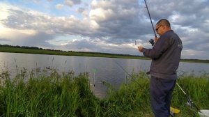 Рыбалка на фидер. Карп. Лещ. Подмосковье. Июль. 2023.