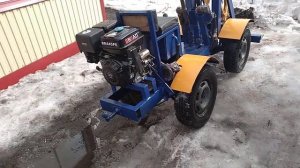 самодельный мини погрузчик с вилами,перекупы добрались до нас.