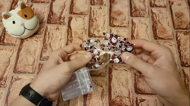 Новогодняя гирлянда на батарейках с Алиэкспресс / Классная гирлянда из Китая смотреть онлайн