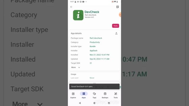 Backup, restore, share and install APK and split APK files with AppDash смотреть онлайн