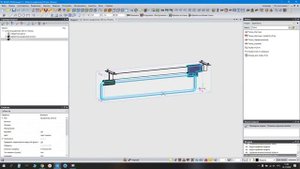 Создание фрагмента выдвижной штанги в Базис Мебельщик 11