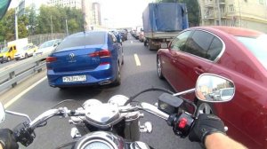 На тяжелом круизере по пробкам