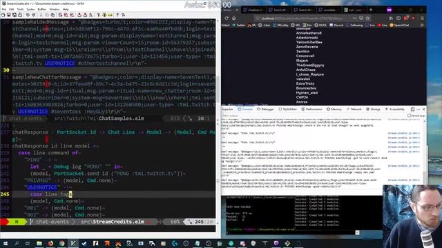 Elm; Parsing Twitch IRC tags and events смотреть онлайн