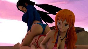 Nami and robin fart contest