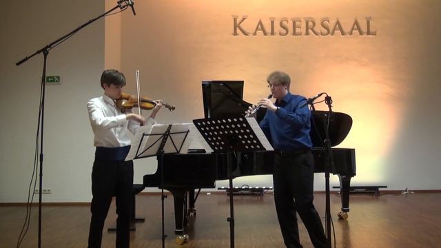 Mozart: DUO Julian Walder (violin) - Sebastian Breit (oboe) "Der Vogelfänger..." смотреть онлайн