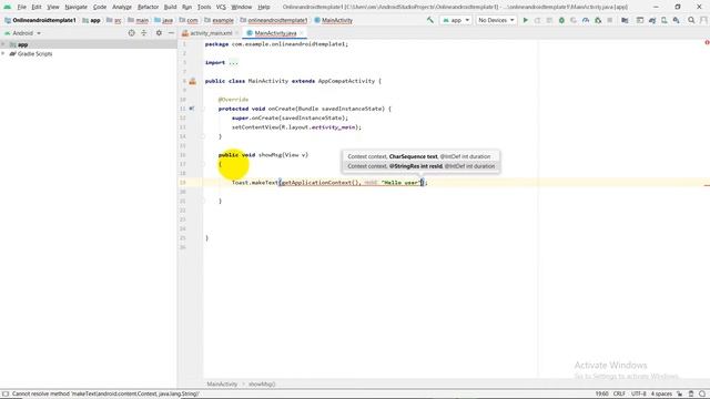 Custom Toast - Android Studio Tutorial смотреть онлайн