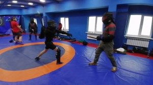 Ножевой бой, фрагмент тренировки, бойцовский кооператив, Потапов Денис Сергеевич