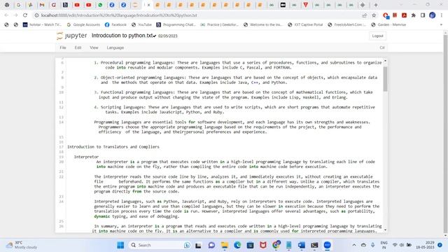 Python Training Demo || SSIT Software Online Training @ 18/05/2023