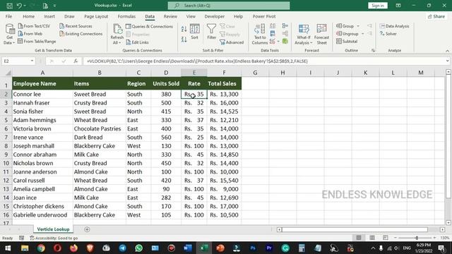 Vlookup between two Workbooks in Excel in Tamil