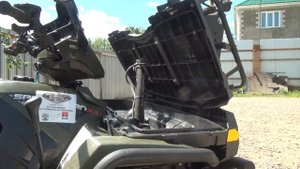 Вынос радиатора на квадроцикле. POLARIS