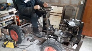 Установка руля и сидения на минитрактор МТ-3