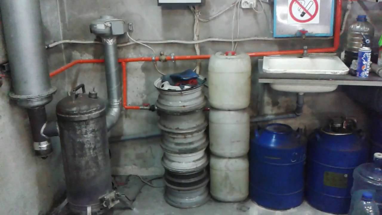 Печь на отработке. Опыт эксплуатации. смотреть онлайн