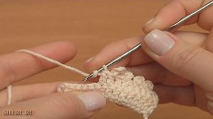 Для начинающих вязание пико из разного количества воздушных петель. Урок 42 часть 2