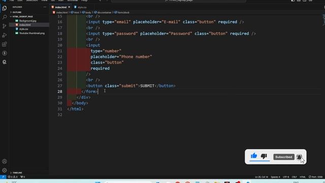 Sign Up Page in HTML & CSS Only |HTML & CSS Tutorial 2023