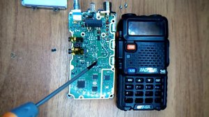 ремонт BAOFENG UV 5R ( быстро садится батарея и нет мощности на передачу)