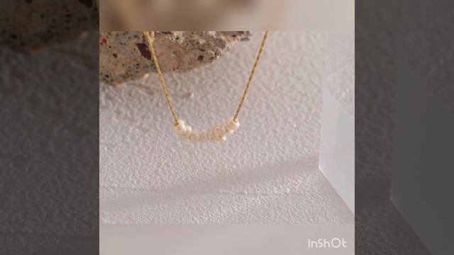 Изысканное ожерелье с натуральным жемчугом
