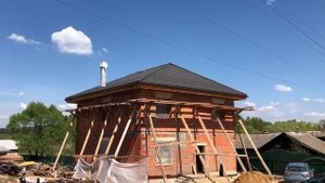 Фундамент под навес и хозяйственную пристройку.