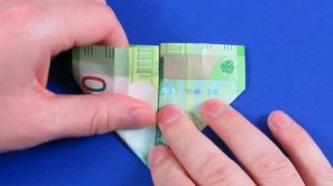 Как сложить купюру в виде сердца. Манигами схемы