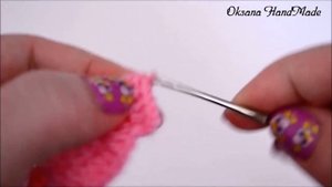 Сердце Валентинка крючком. Valentine heart crochet pattern.