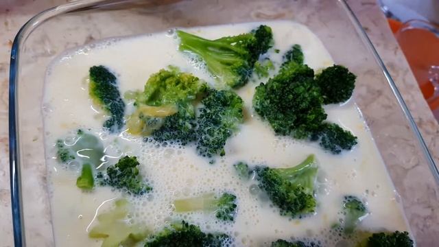 Омлет с брокколи в духовке смотреть онлайн