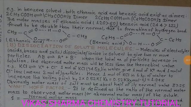 SOLUTIONS PART IV by VIKAS SHARMA CHEMISTRY TUTORIAL смотреть онлайн