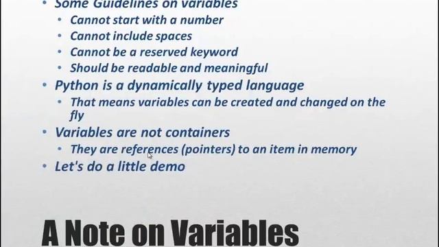 Python Input Output and Variables Part 1