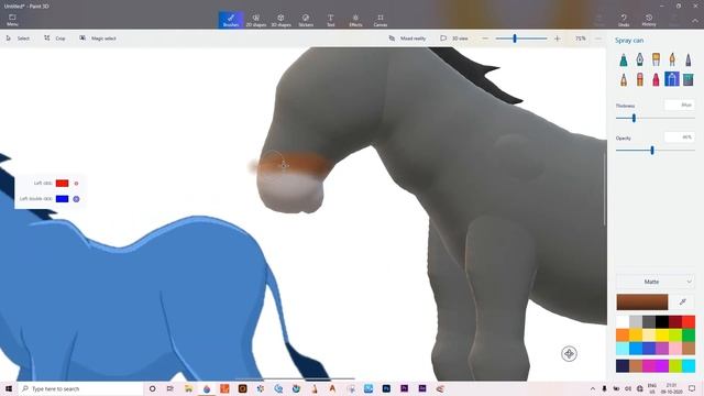 Windows 10 Paint3d Tutorial : Make a  3d model from 2d image and paint it