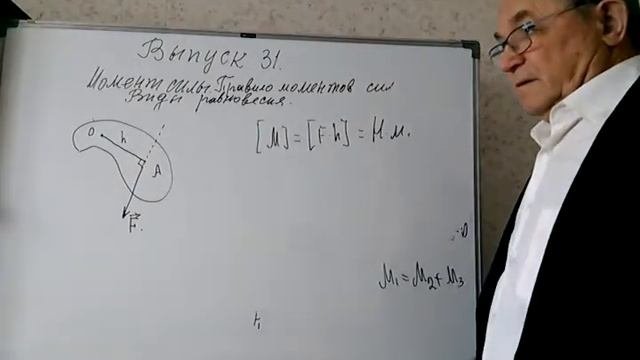 Выпуск  31. Момент силы. Правило моментов сил. Виды равновесия.