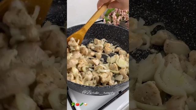 Курица с овощами/ Как приготовить на сковороде/ просто и легко