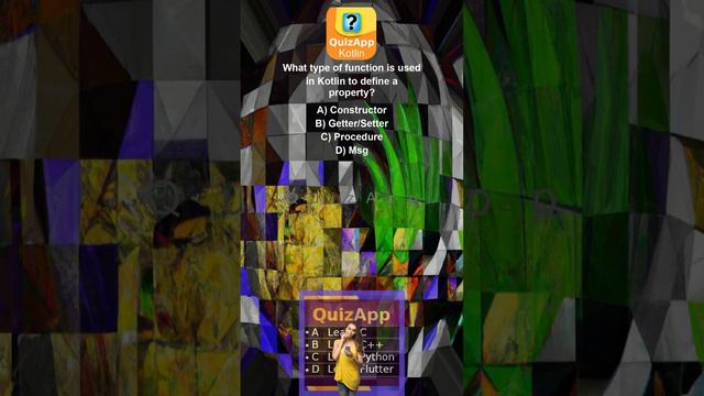 Kotlin What type of function is used in Kotlin to define a property смотреть онлайн