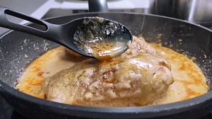 15 минут и УЖИН на столе! КУРИНАЯ ГРУДКА в сливочном соусе, рецепт под любой гарнир.mp4