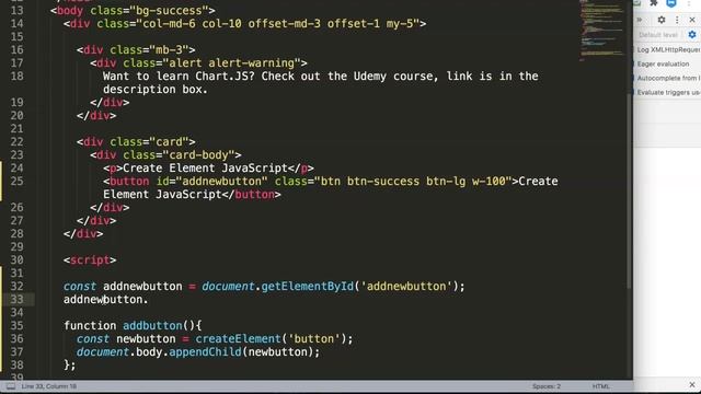 Create Element JavaScript