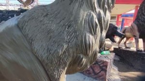 Скульптура Олень из арт бетона сваими руками