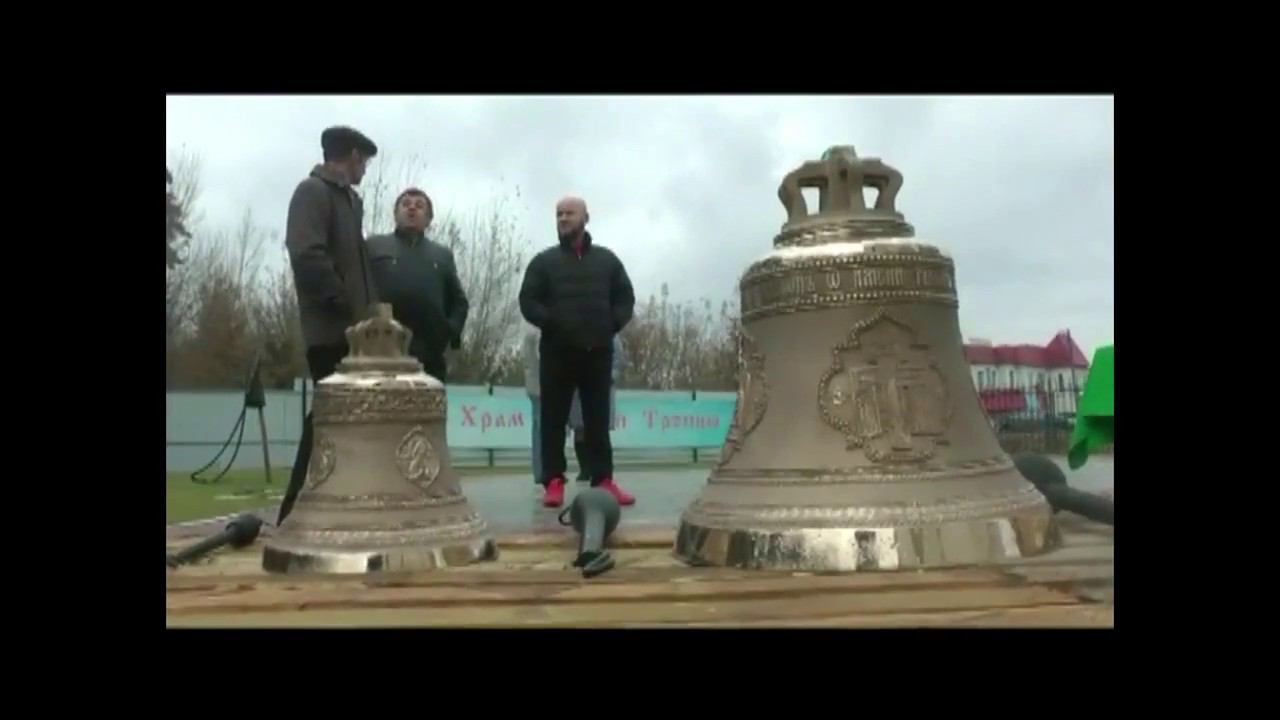Освящение колоколов в кафедральном соборе Живоначальной Троицы р.п.Ордынского смотреть онлайн