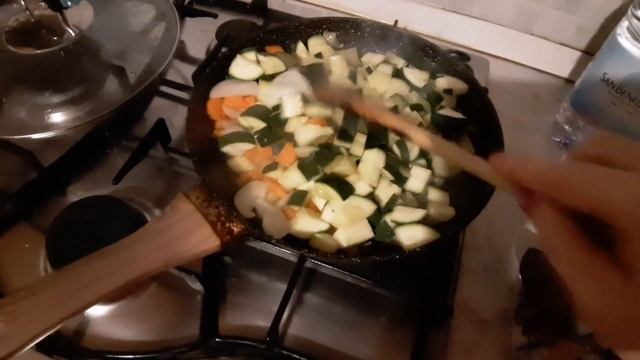 Тушёные кабачки с морковью и луком. Рецепт.