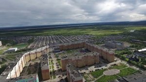 Усинск. Съемка с воздуха...