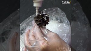 Бесплатный МАСТЕР - КЛАСС декорирование шишек